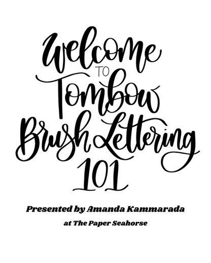 Brush Lettering Practice Sheets