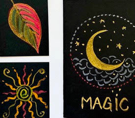 Metallic Watercolors: an ATC Workshop
