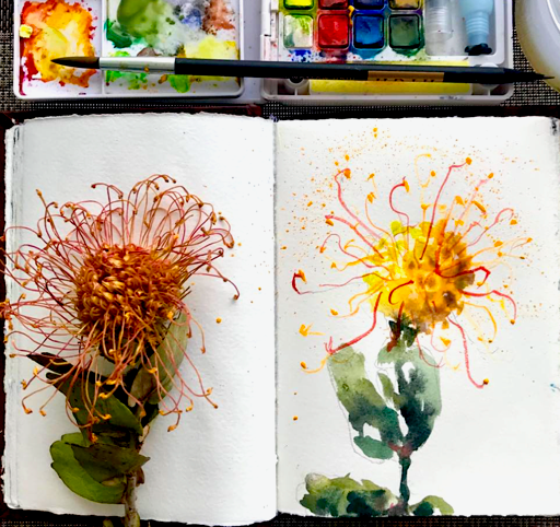 A Wild & Free Watercolor Flowers Workshop