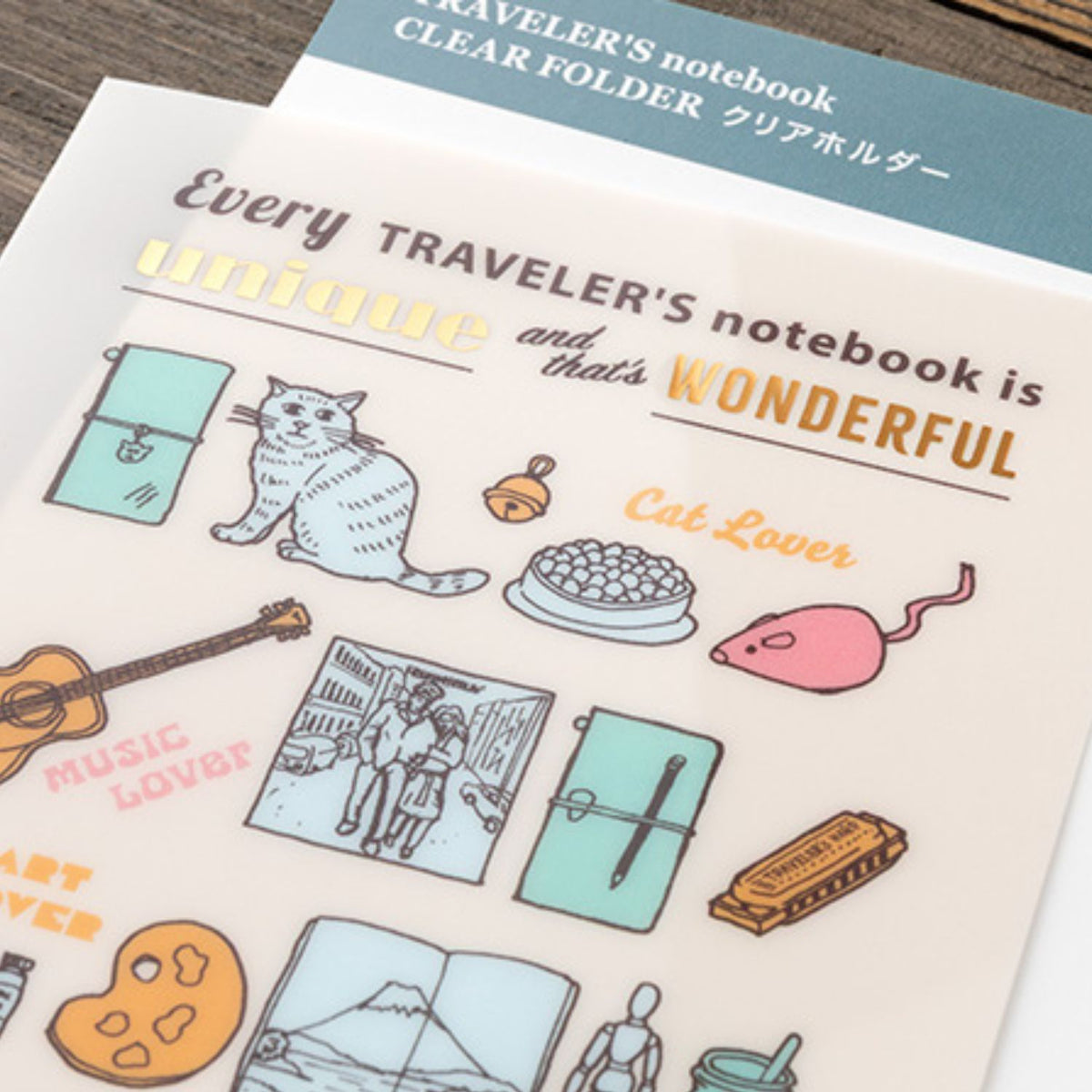 2027 TRAVELER'S DIARY CLEAR FOLDER
