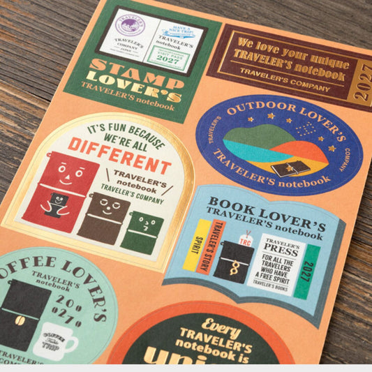 2027 TRAVELER'S DIARY CUSTOMIZED STICKER SET