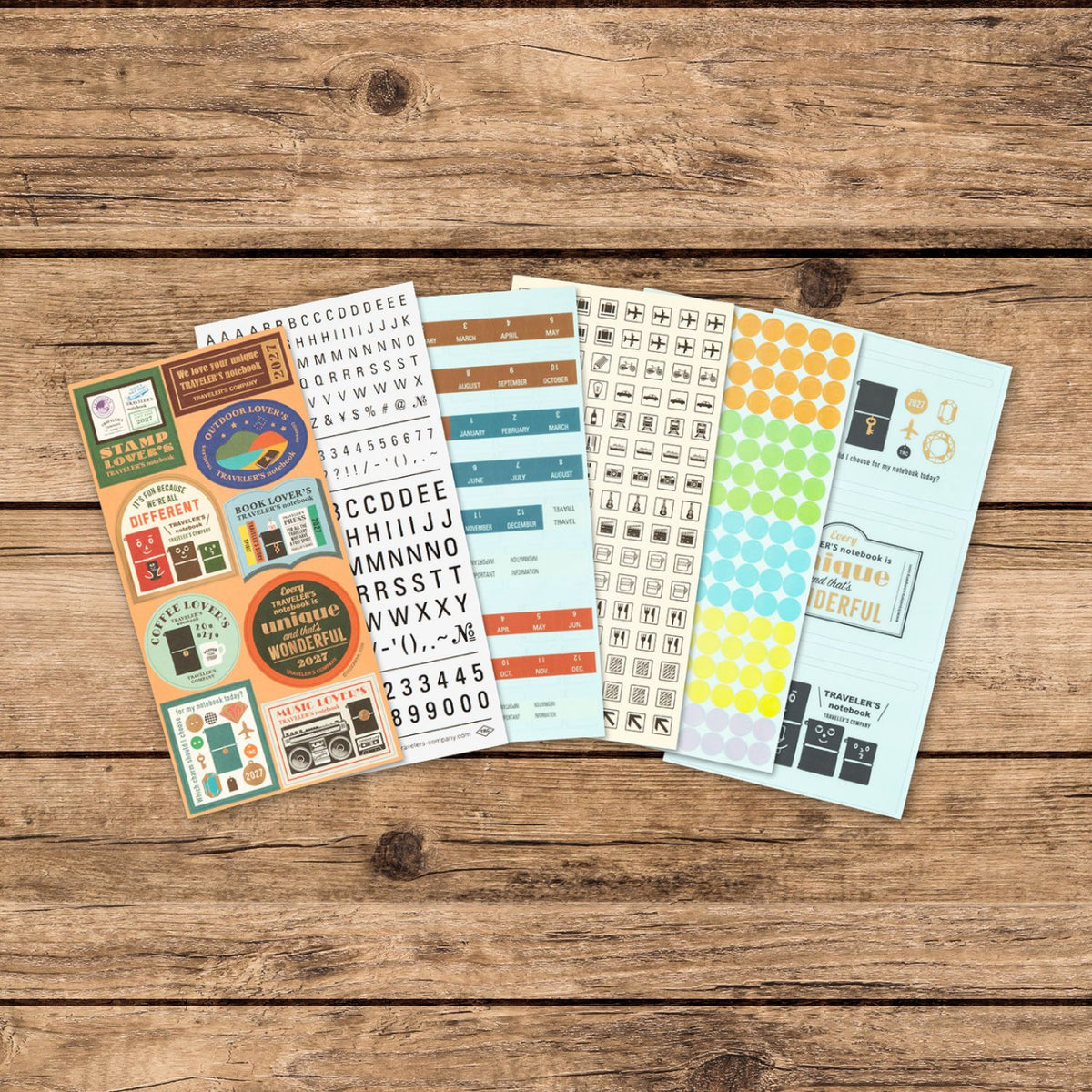 2027 TRAVELER'S DIARY CUSTOMIZED STICKER SET