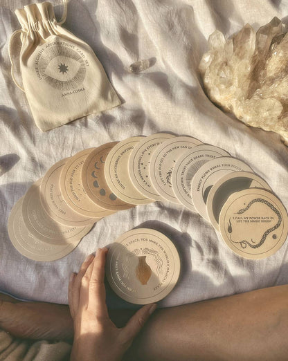 Anna Cosma INNER ALCHEMY AFFIRMATIONS - CARD SET - DECK - GOLD EDITION
