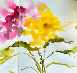 A Wild & Free Watercolor Flowers Workshop