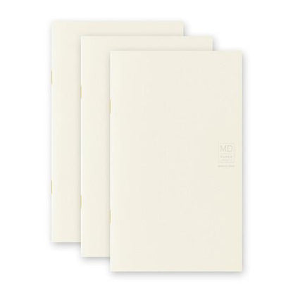 Midori Notebook MD Paper Notebook Light - B6 Slim Ruled - Set of 3